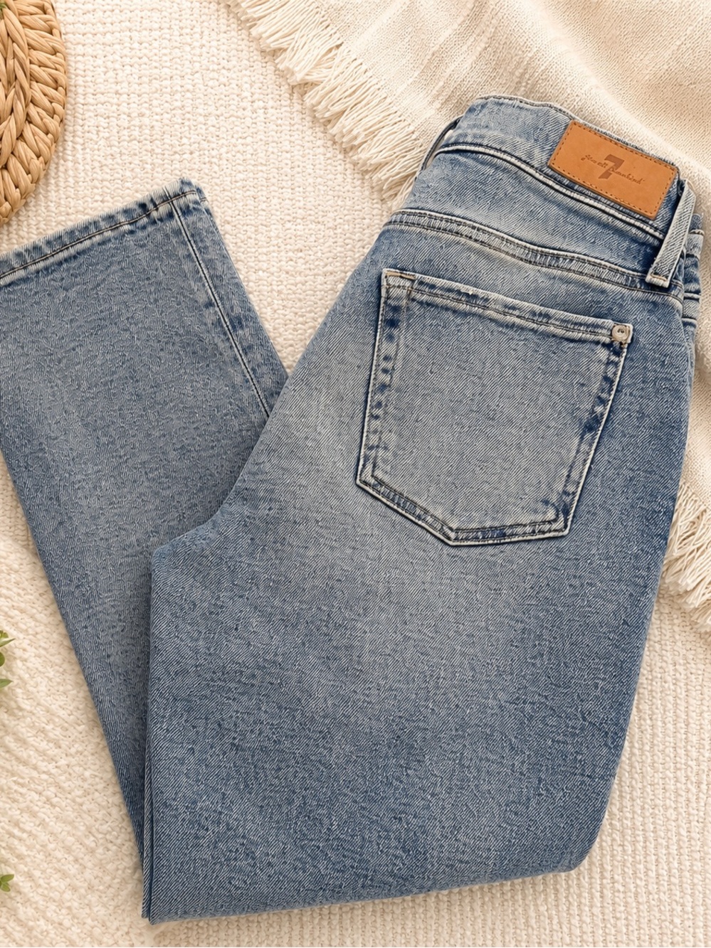 7 For All Mankind Light Blue Denim Jeans